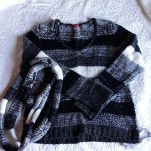 Bongo women's sweater size 1X matching scarf cute